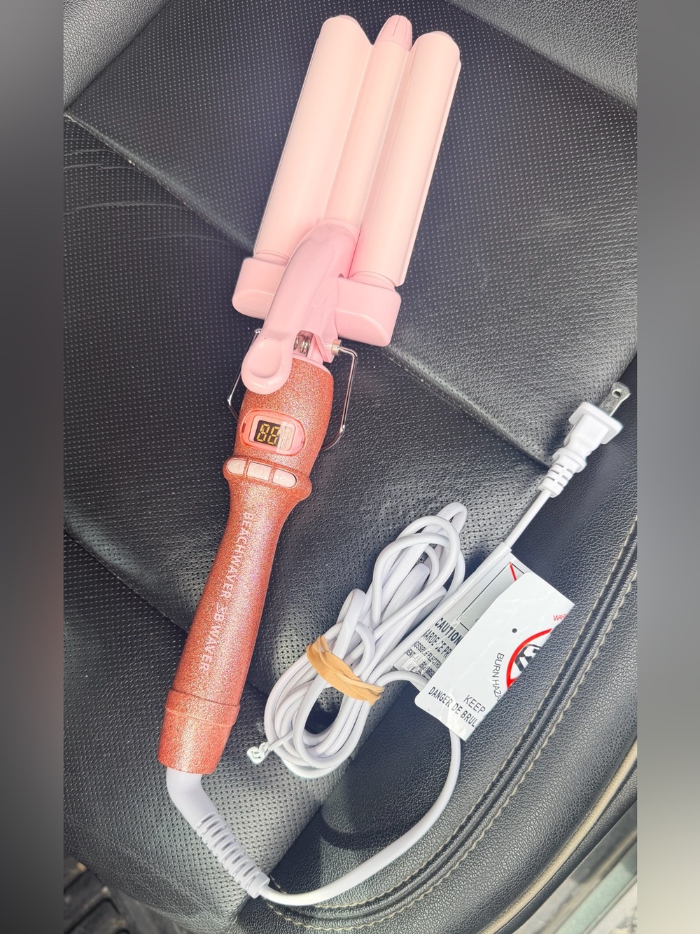 Beachwaver 3B Waver Pink Triple Barrel Hair Waver - Digital Display